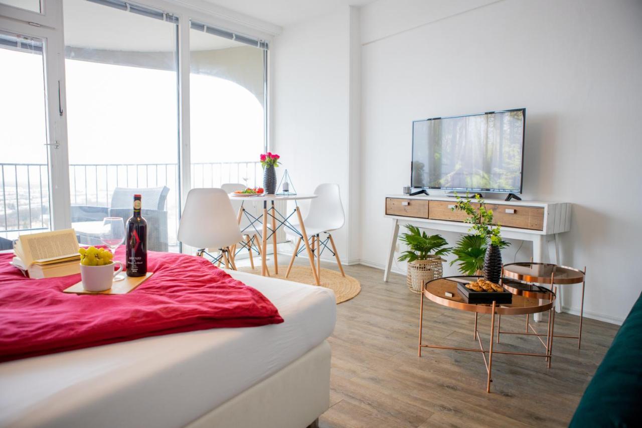 Modernes Apartment Mit Tollem Blick Ueber Die Stadt 奥格斯堡 外观 照片