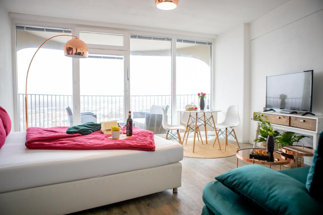 Modernes Apartment Mit Tollem Blick Ueber Die Stadt 奥格斯堡 外观 照片