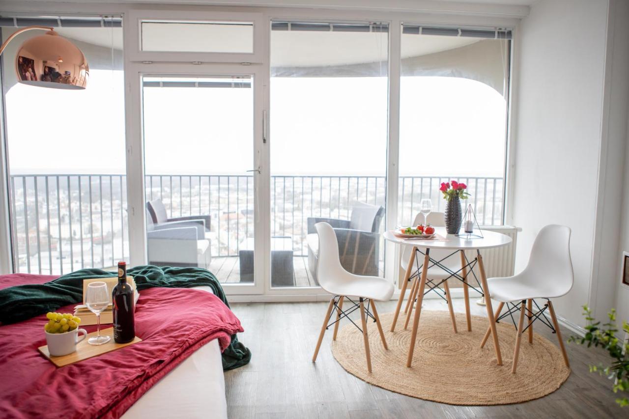 Modernes Apartment Mit Tollem Blick Ueber Die Stadt 奥格斯堡 外观 照片